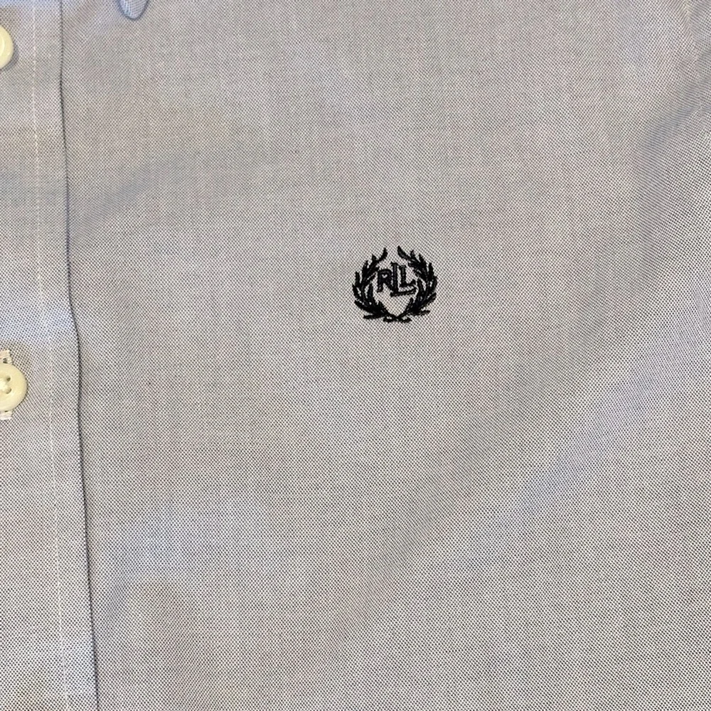 New! Ralph Lauren Blue Youth 16 Button Down Shirt with Logo Crest